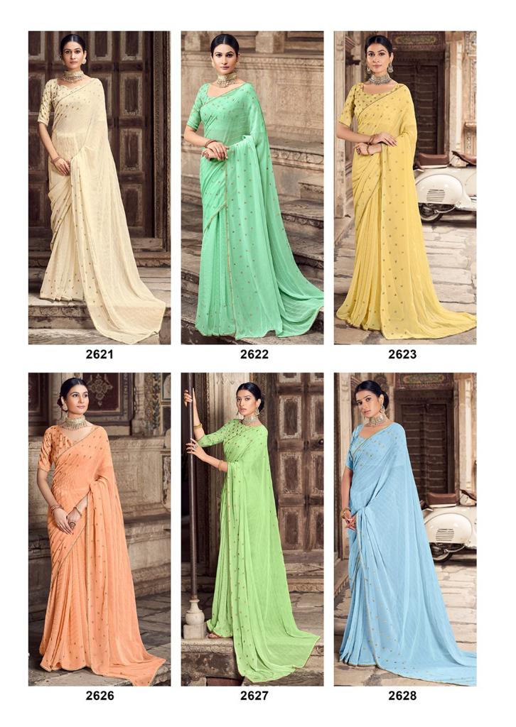 Kashvi Gargi Party Wear Designer Fancy Georgette Saree Collection
